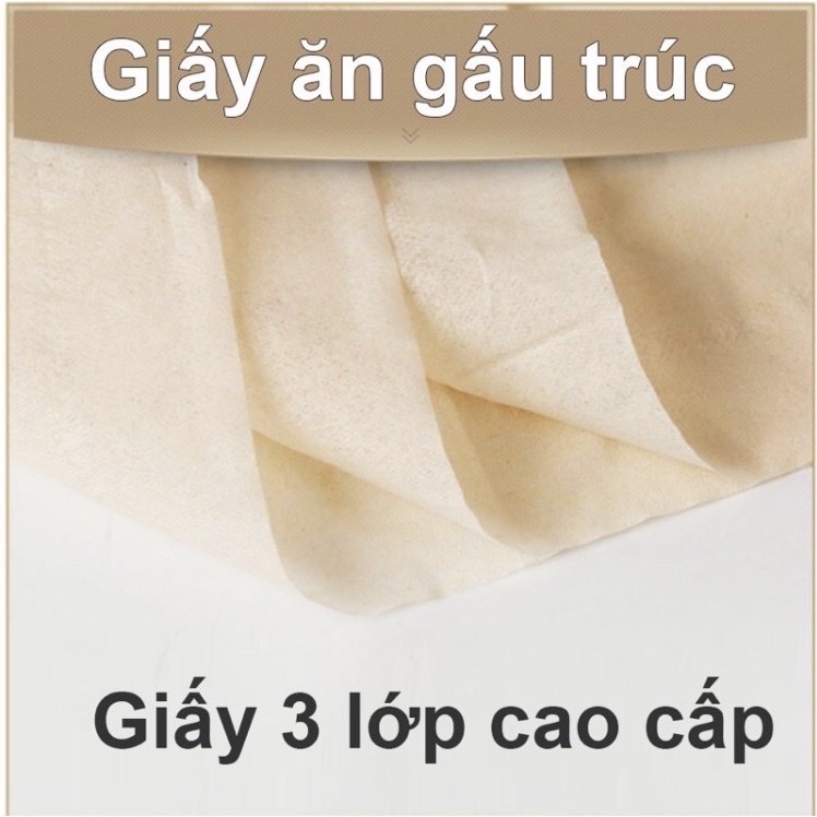 Combo 10 bịch giấy ăn gấu trúc loại 1- 300 tờ / 1 gói siêu mềm mại siêu dai tiết kiệm và an toàn