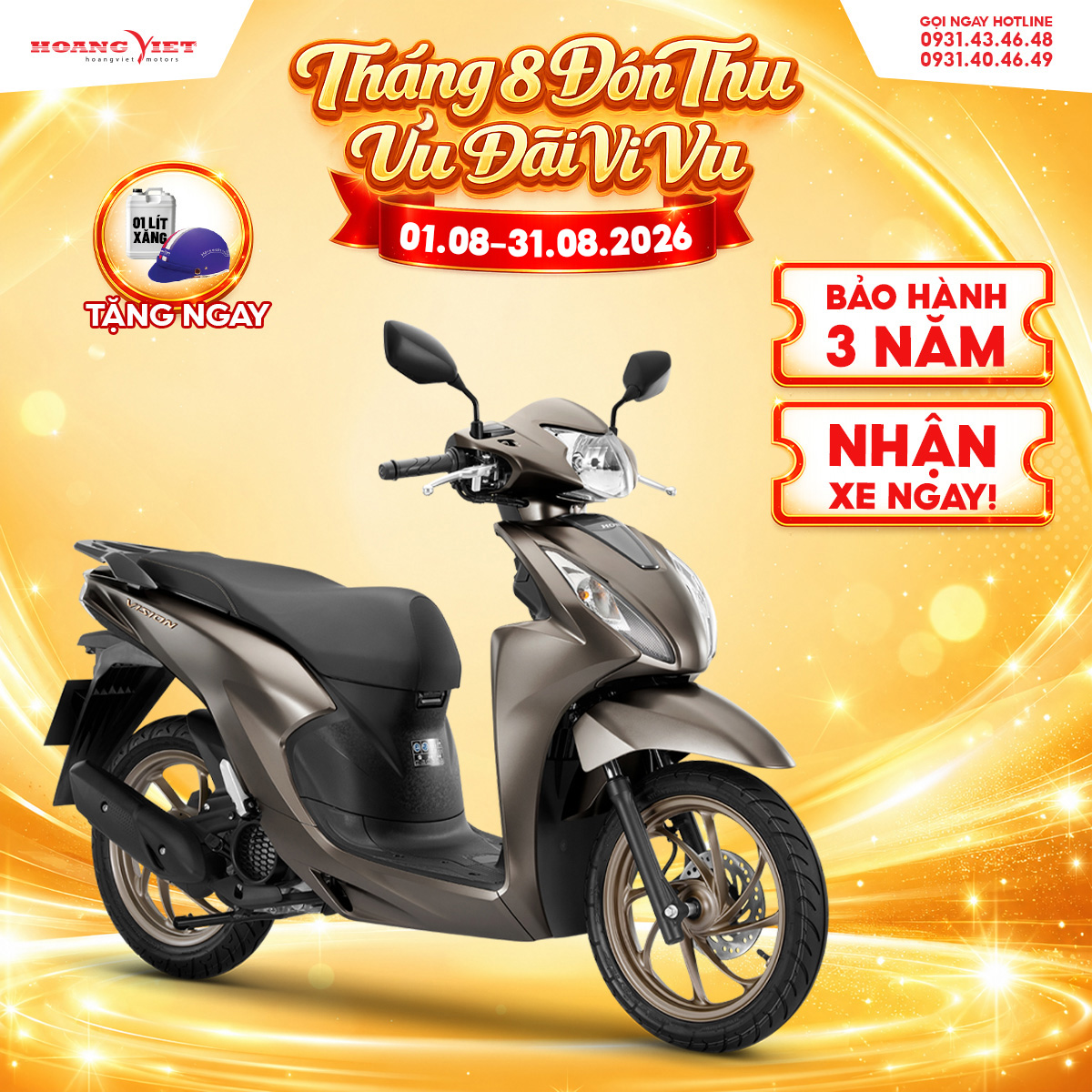 Xe Máy Honda Vision 2026 - Phiên Bản Đặc Biệt