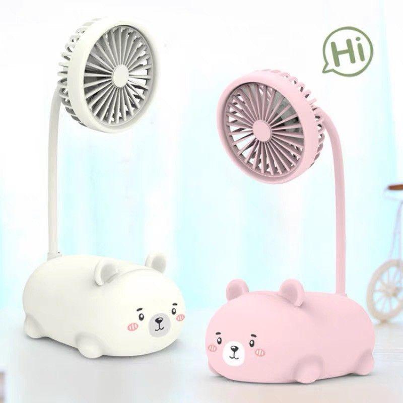 QUẠT TÍCH ĐIỆN MINI CUTE,QUẠT NHỎ GỌN ĐỂ BÀN,QUẠT HÌNH THÚ CẦM TAY XOAY 360° LOẠI TỐT