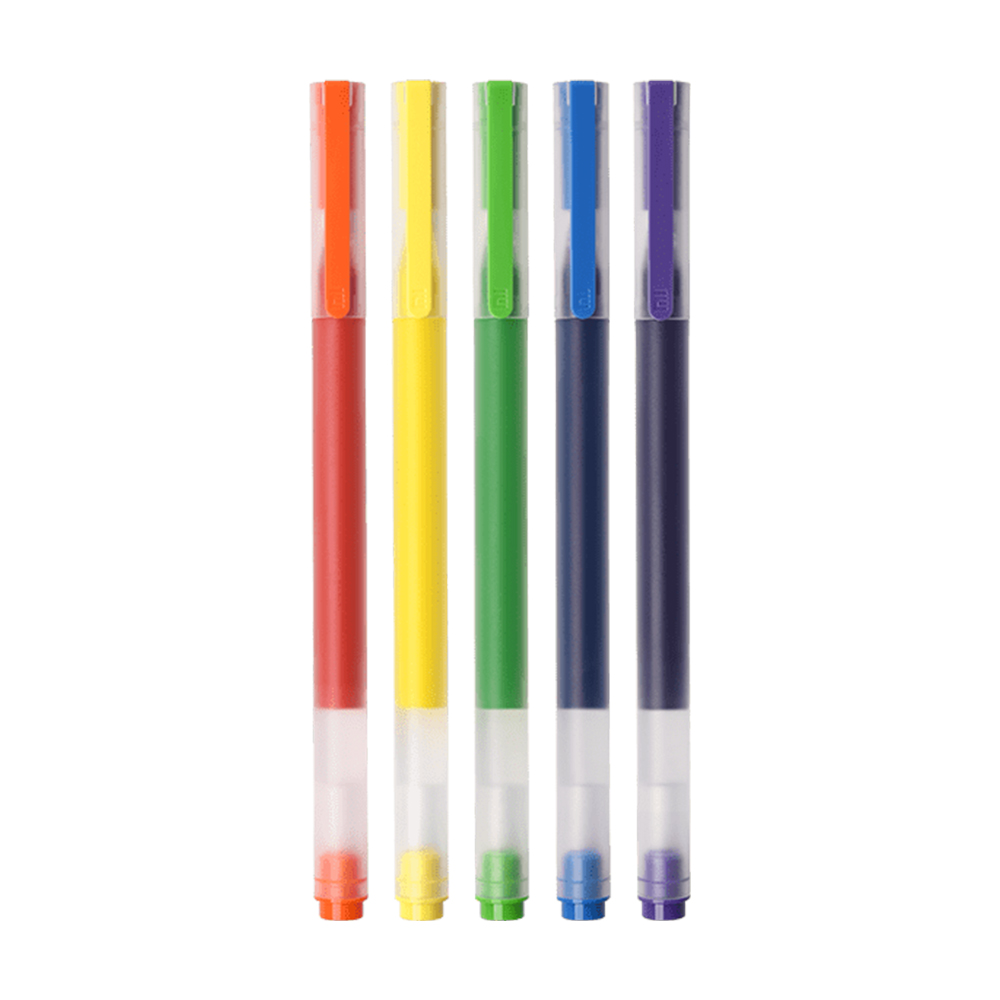 Lốc 5 cái bút đầy màu sắc trung tính Xiaomi Gel Pen With 0.5 Refill Neutral