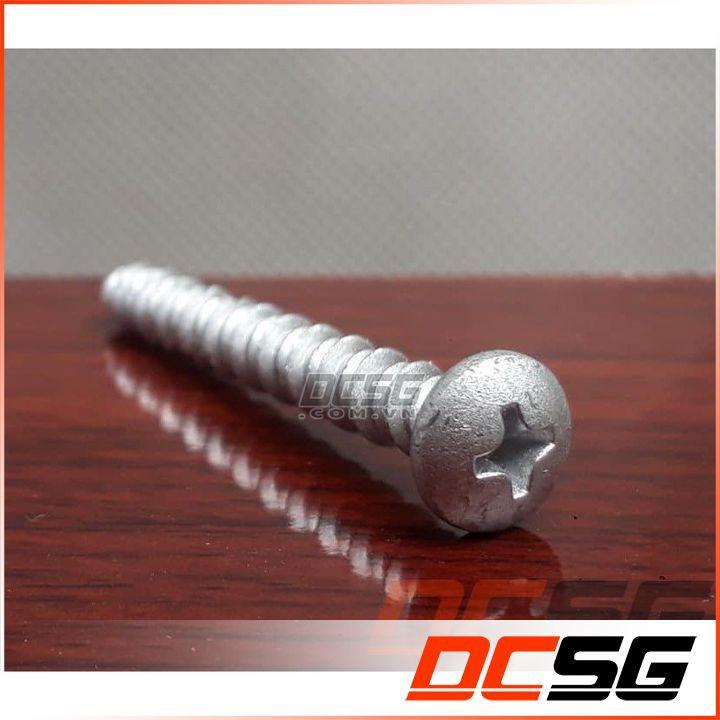 Ốc vít bắt tường, bê tông 4.0x32mm đầu tròn, không tắc kê Unika P-432-SDN