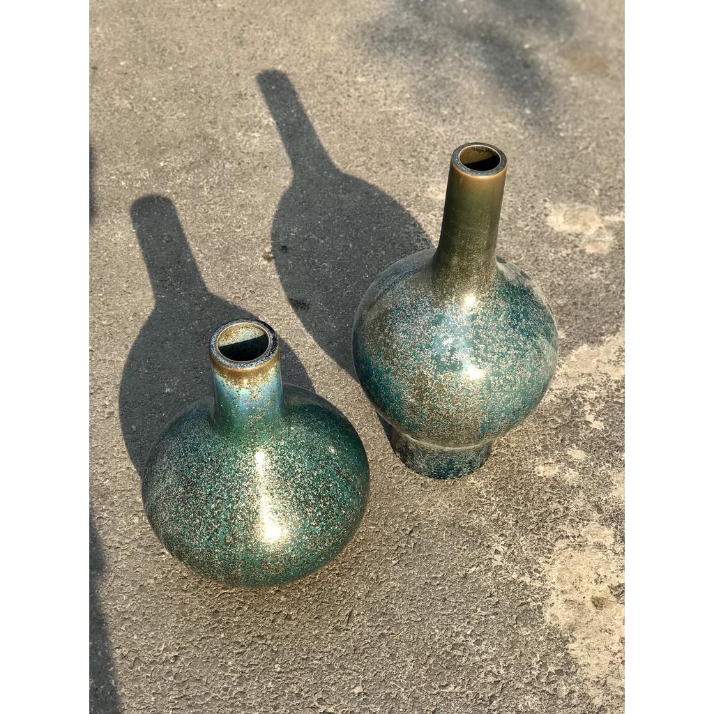 BÌNH HOA GỐM SỨ XUẤT KHẨU TRANG TRÍ DECOR BÌNH CẤM HOA XK16