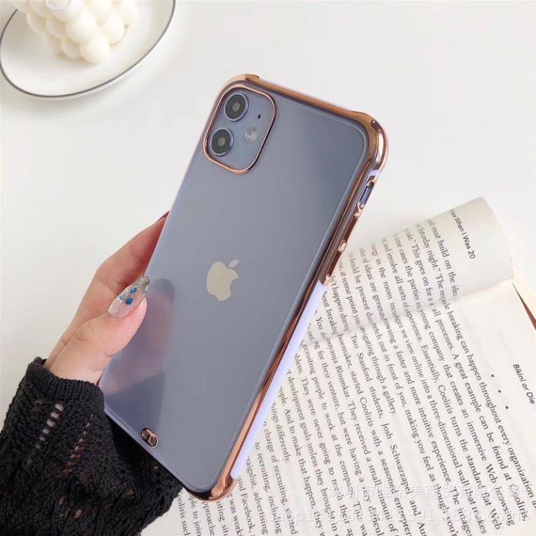 Ốp Điện Thoại Nhám Viền Xi 6D Cho IPHONE 7/8, 7Plus/8Plus, X/Xs, XR, XsMax,11Pro, 11, 11ProMax