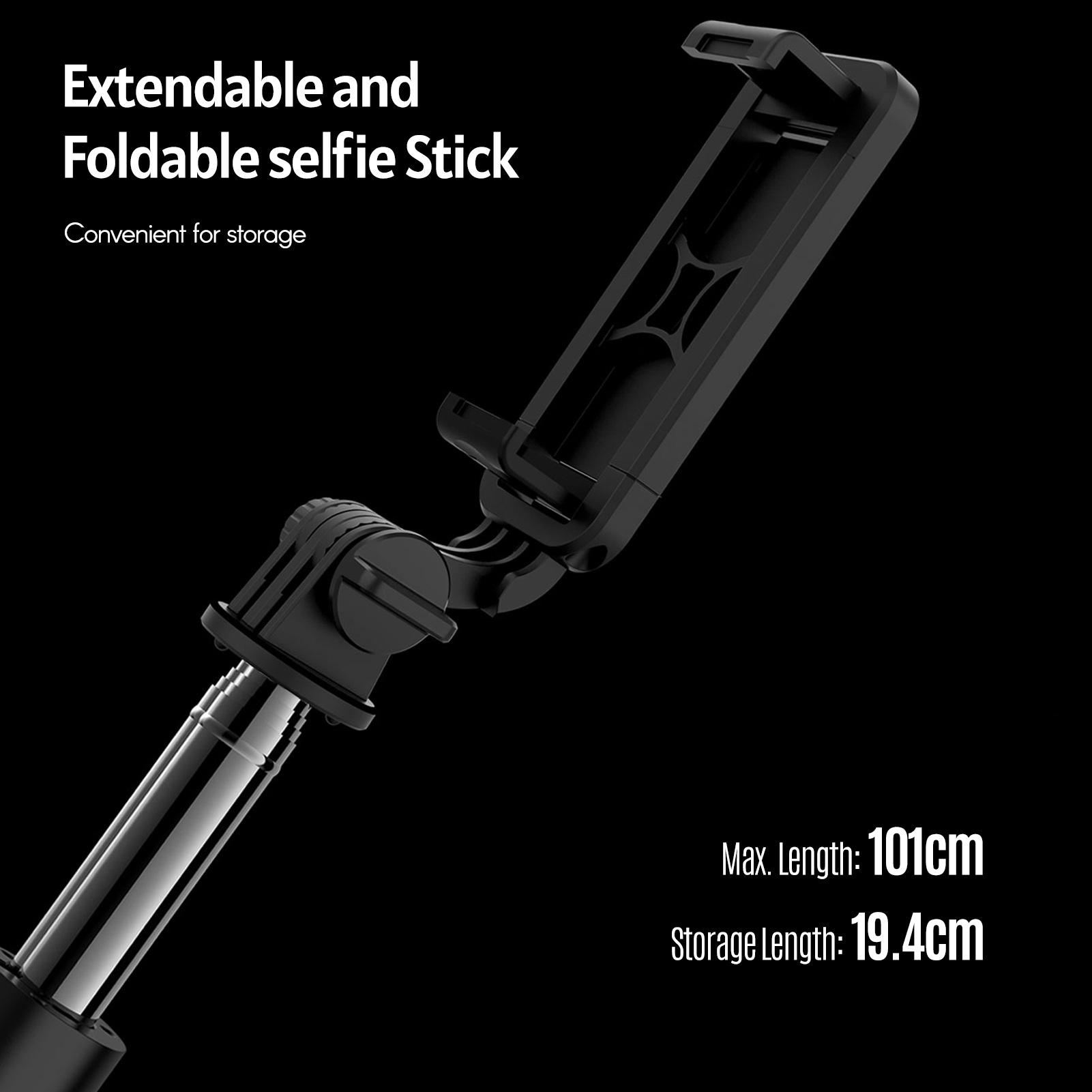 Chân đế có thể mở rộng di động không dây BT đa chức năng với điều khiển từ xa để quay video Vlog