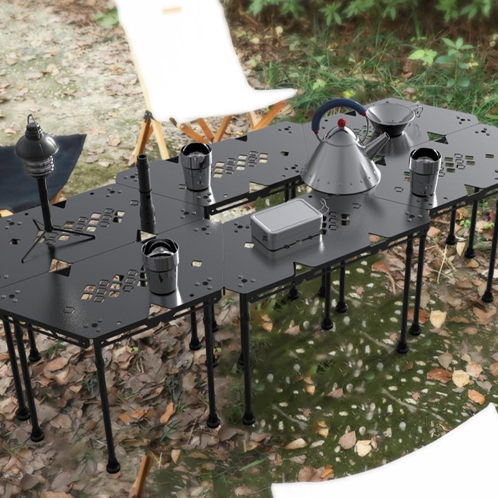 Bàn hợp kim nhôm cắm trại di động có thể điều chỉnh chiều cao sử dụng ngoài trời Picnic câu cá