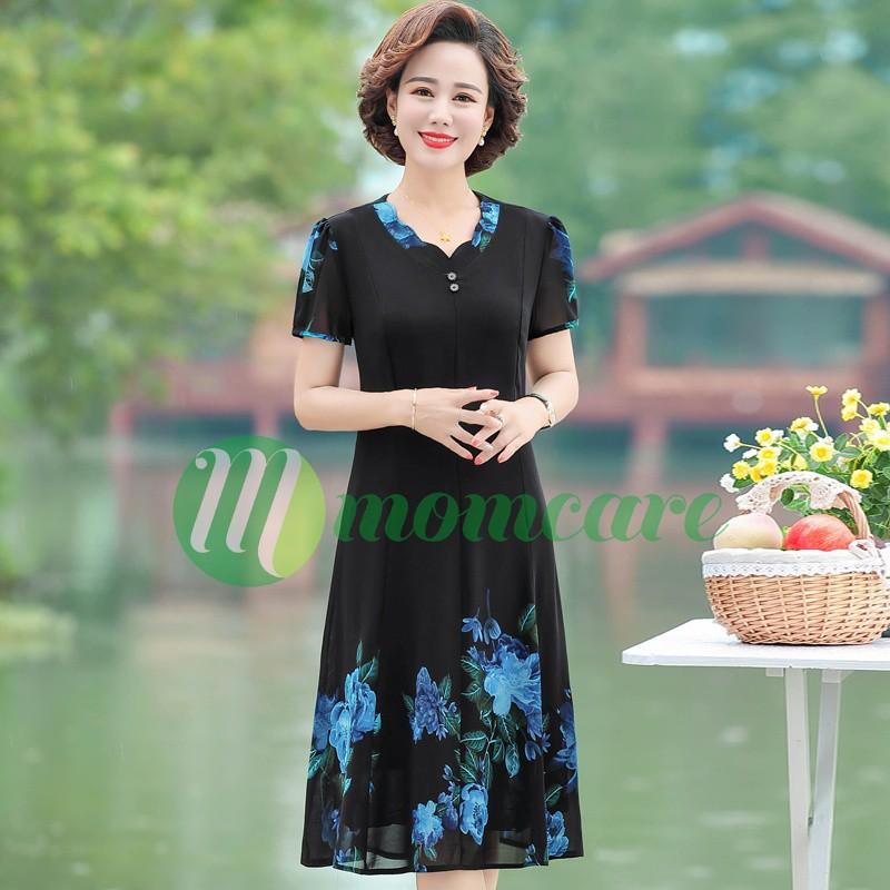 Đầm Váy trung niên cho mẹ sang trọng V63 - Đầm nữ trung tuổi thời trang cao cấp dự tiệc