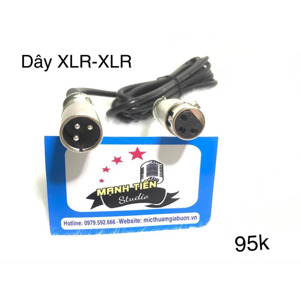 Full bộ nguồn phantom 48v cao cấp tặng kèm 2 dây XLR kết nối chống nhiễu