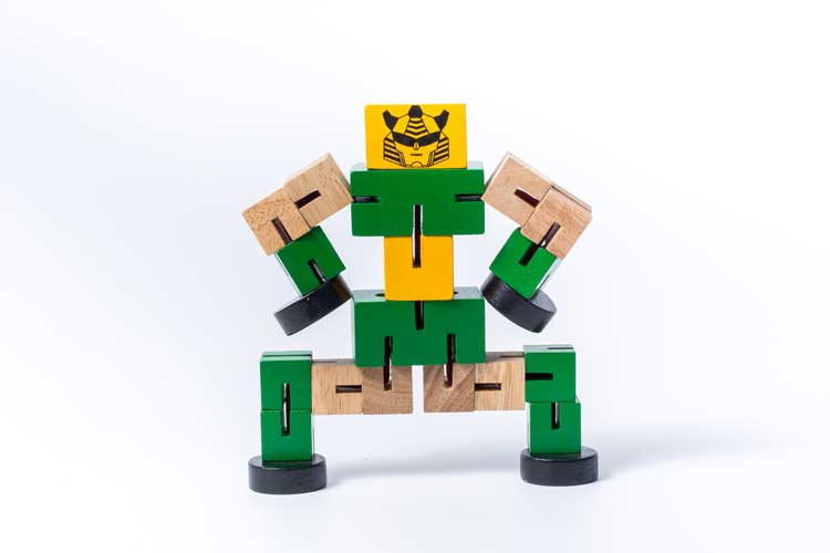 Đồ chơi gỗ Winwintoys - Luồn thun Robo