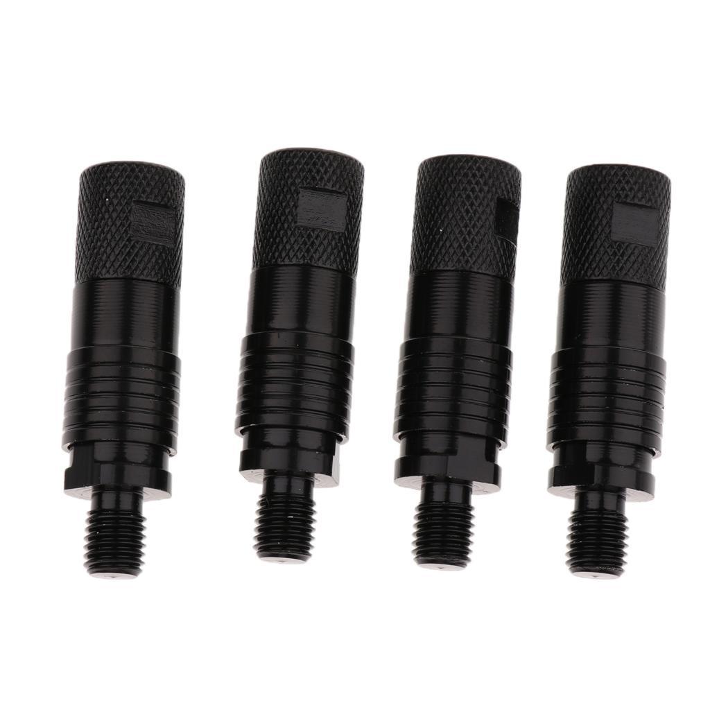 4 Pieces Aluminum Alloy Quick Release Adapter Connector Carp Fishing Rod Bite Alarm Rod Holder Connector Carp Fishing Accessory