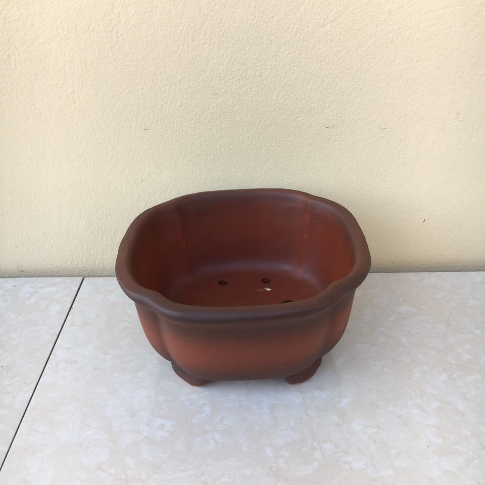 Chậu bonsai Áng mây mini đất nung gốm Bát tràng 1 size BM-37