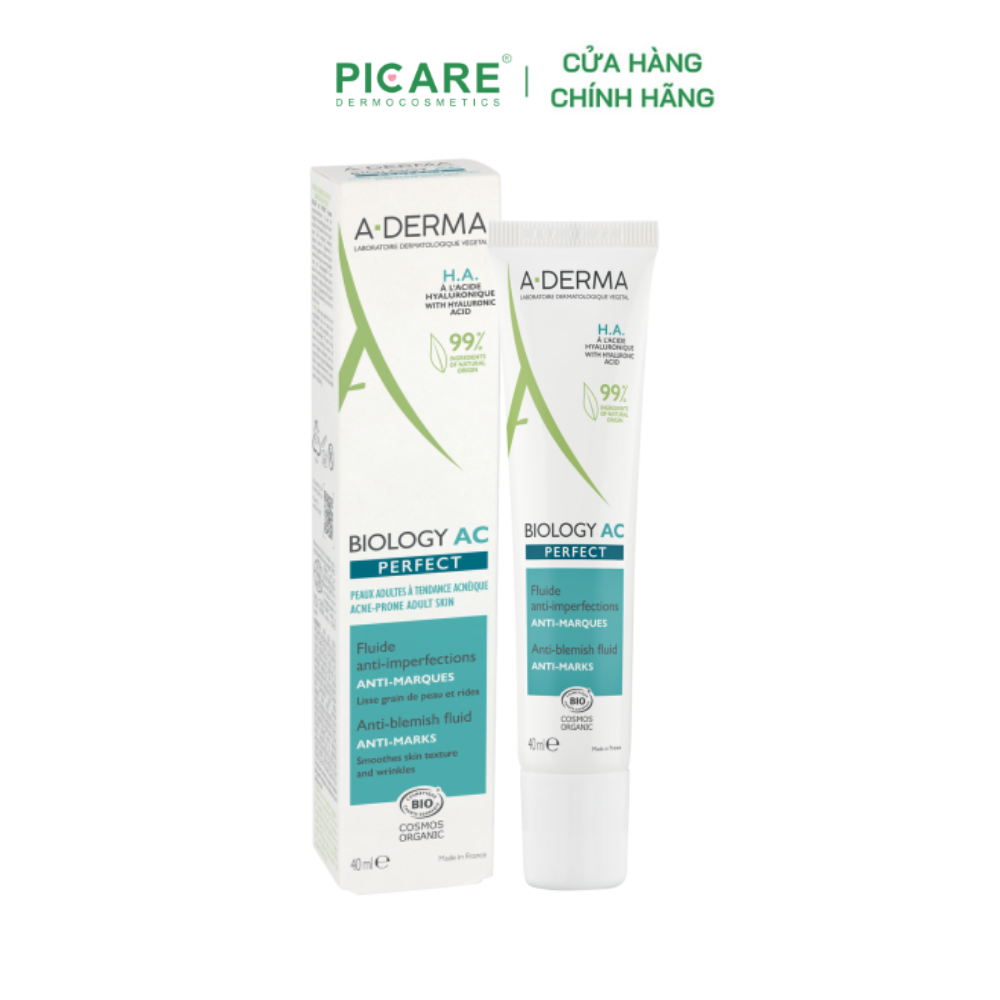 Kem Dưỡng Làm Giảm Và Ngăn Ngừa Mụn A-derma Biology AC Perfect Fluid 40ml