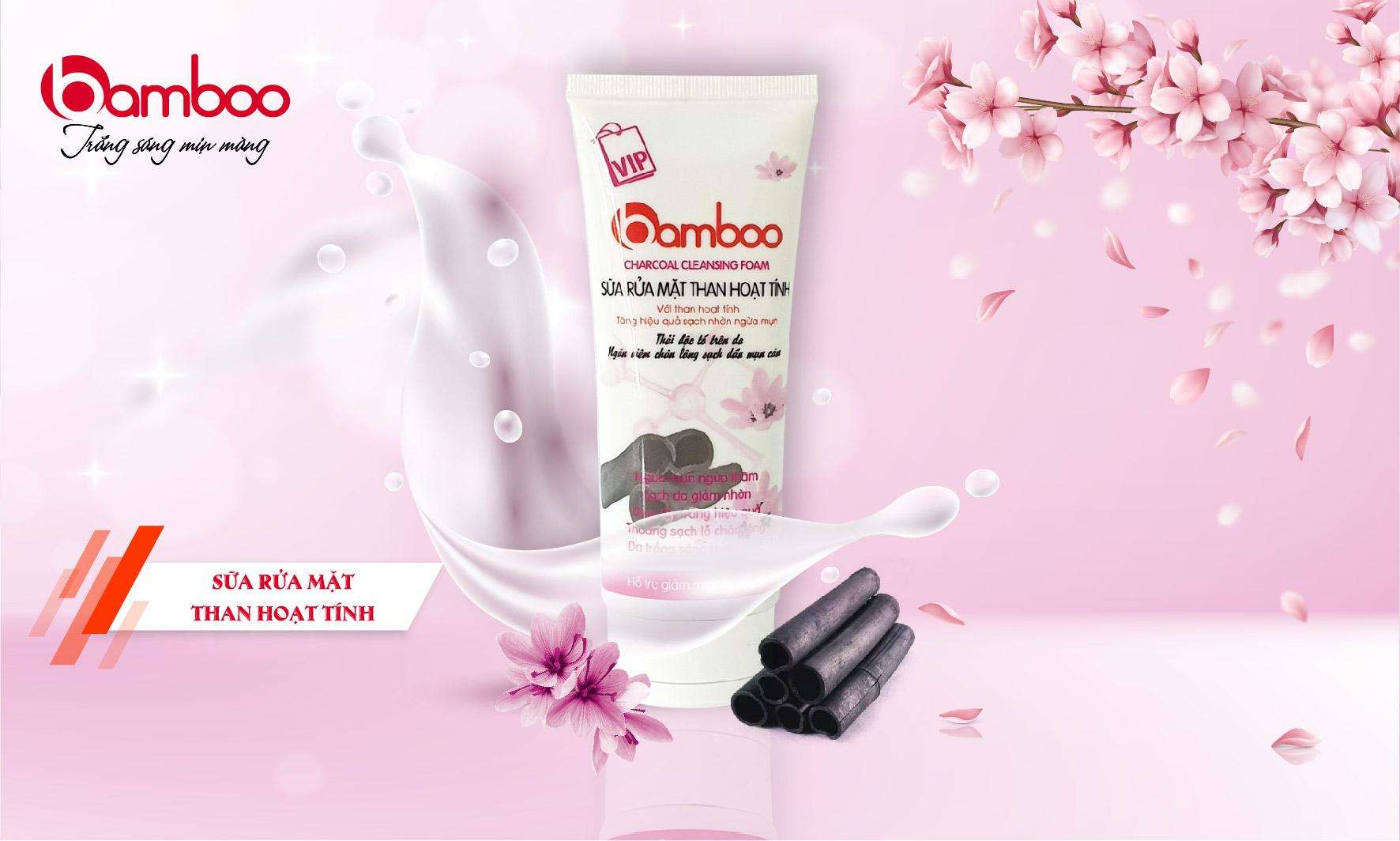 BAMBOO SỮA RỬA MẶT THAN HOẠT TÍNH 80ml