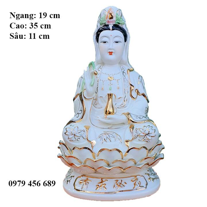 Phật Bà Quan Âm cao 35 cm