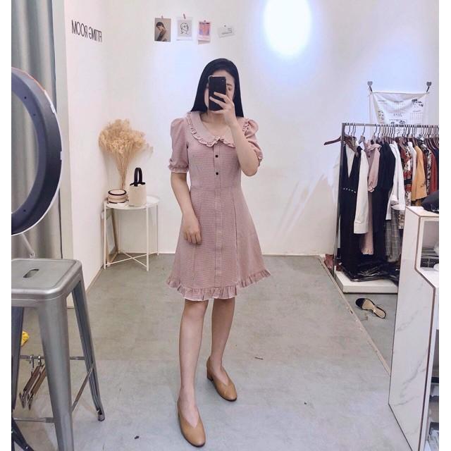 Đầm Suông Caro Ngắn Nhiều Màu