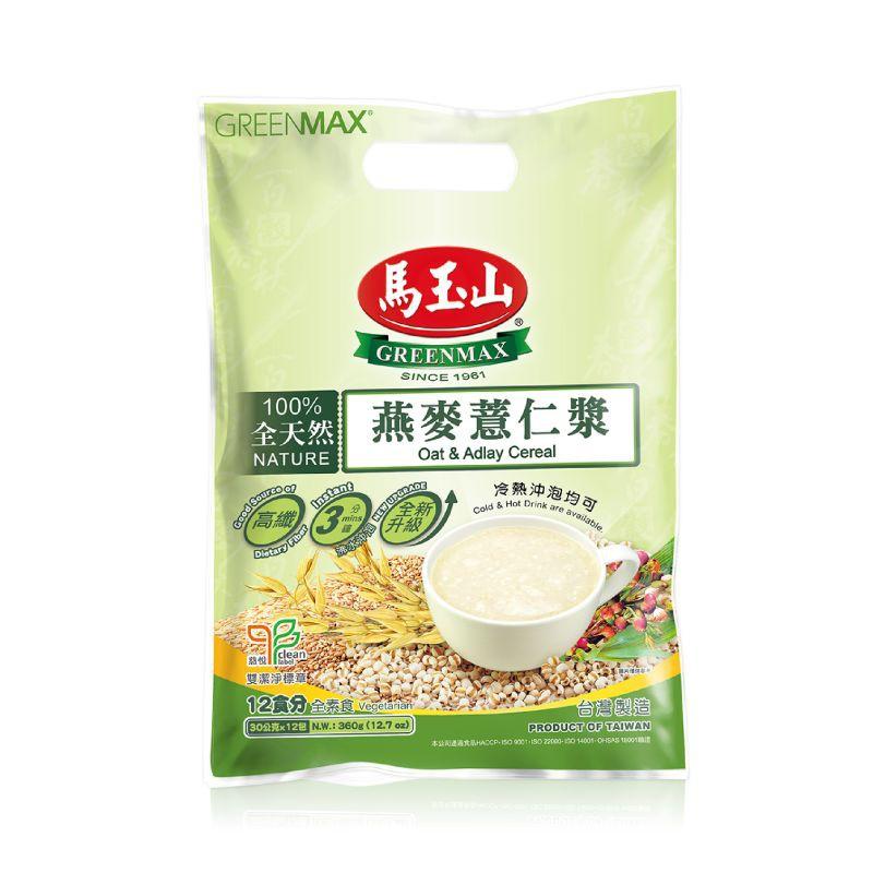 Ngũ cốc yến mạch &amp; Adlay (bobo) Greenmax 360gr - Oat &amp; Alday Cereal