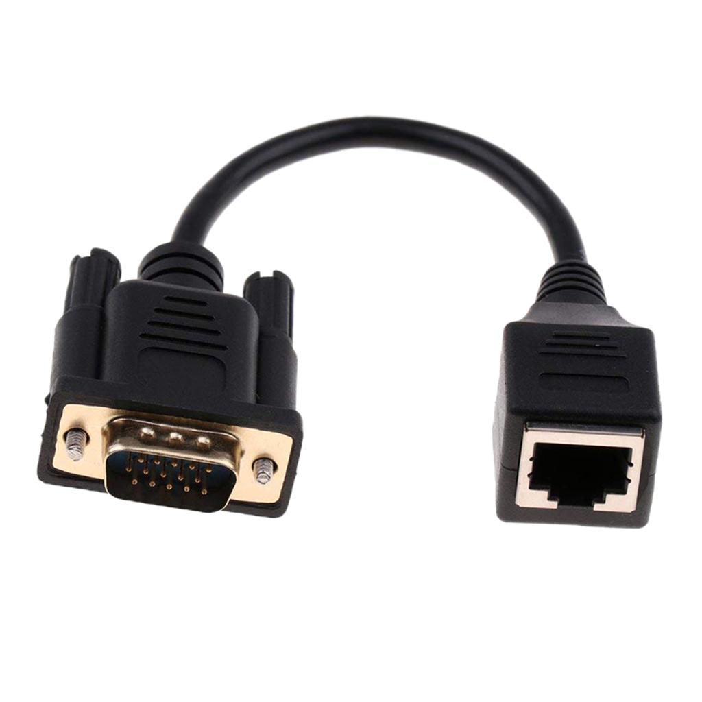 VGA Male to  Female Adapter, The VGA Signal Is Transmitted Through The
