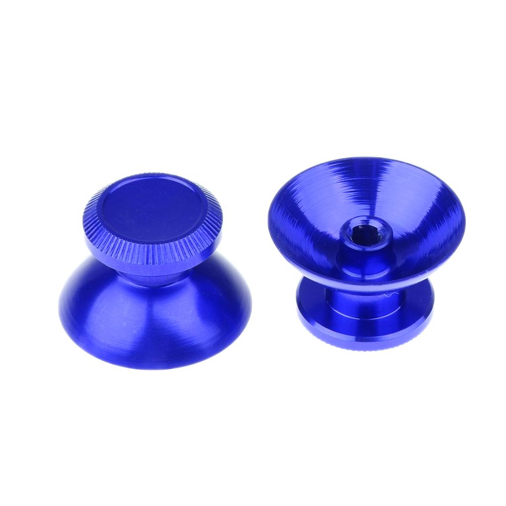 2Pieces Gamepad Metal ABXY Button + Analog Thumbsticks Joystick + Chrome D-pad for Sony PS4 DualShock Game Controller
