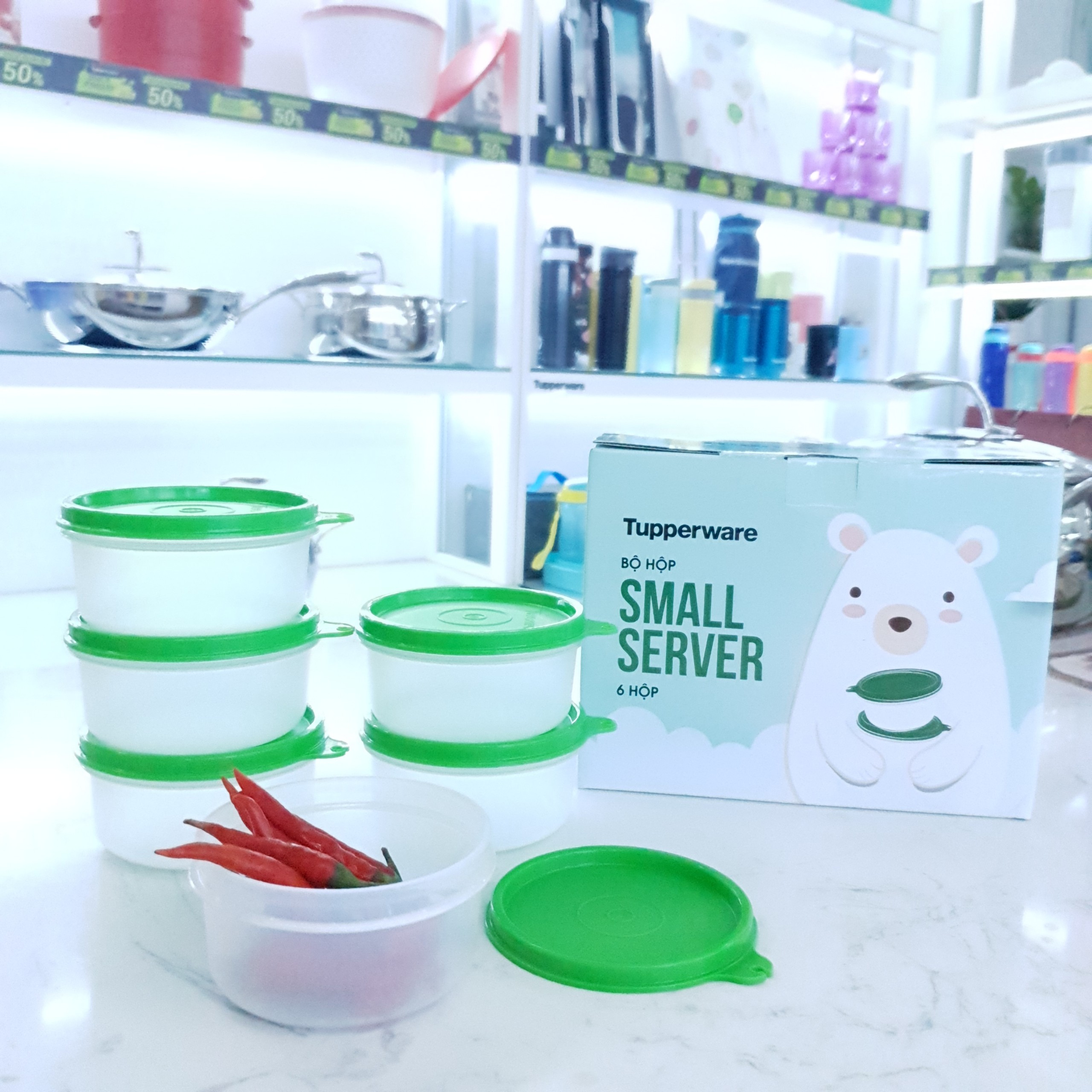 Bộ hộp BQTP Tupperware Small Saver  200ml (6)