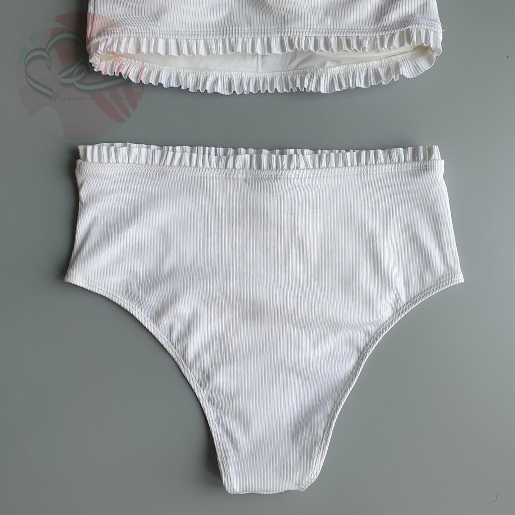 Bộ bơi hai mảnh F21 áo quây phối quầm lưng cao xuất khẩu Mỹ