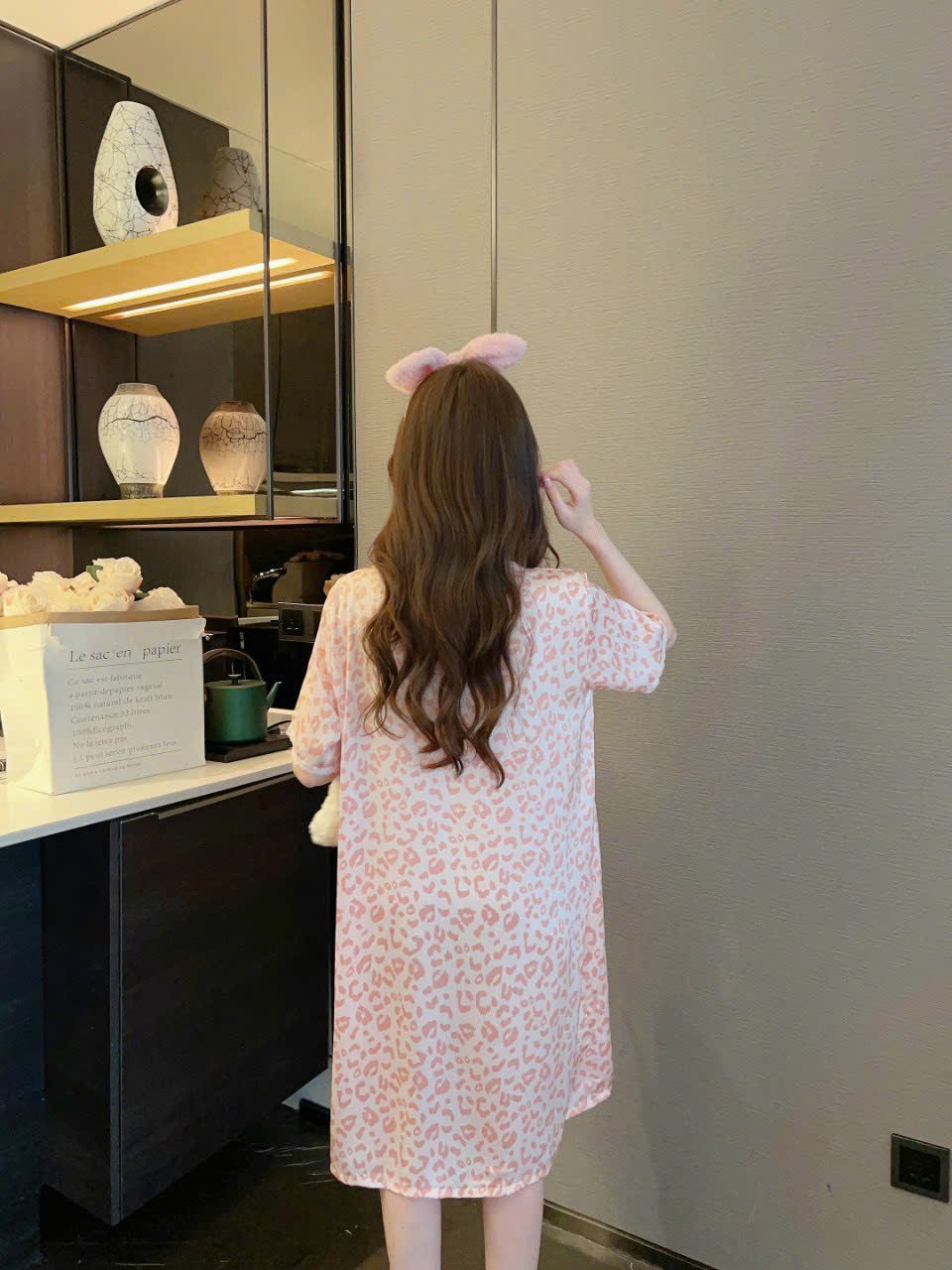 Váy Ngủ Sơmi Suông Dài - B.Lingerie
