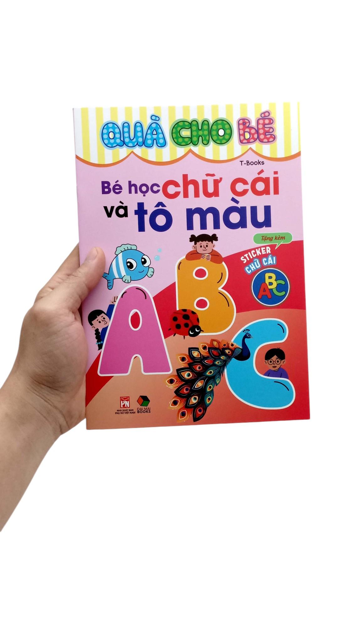 Sách - Quà Cho Bé - Bé Học Chữ Cái Và Tô Màu