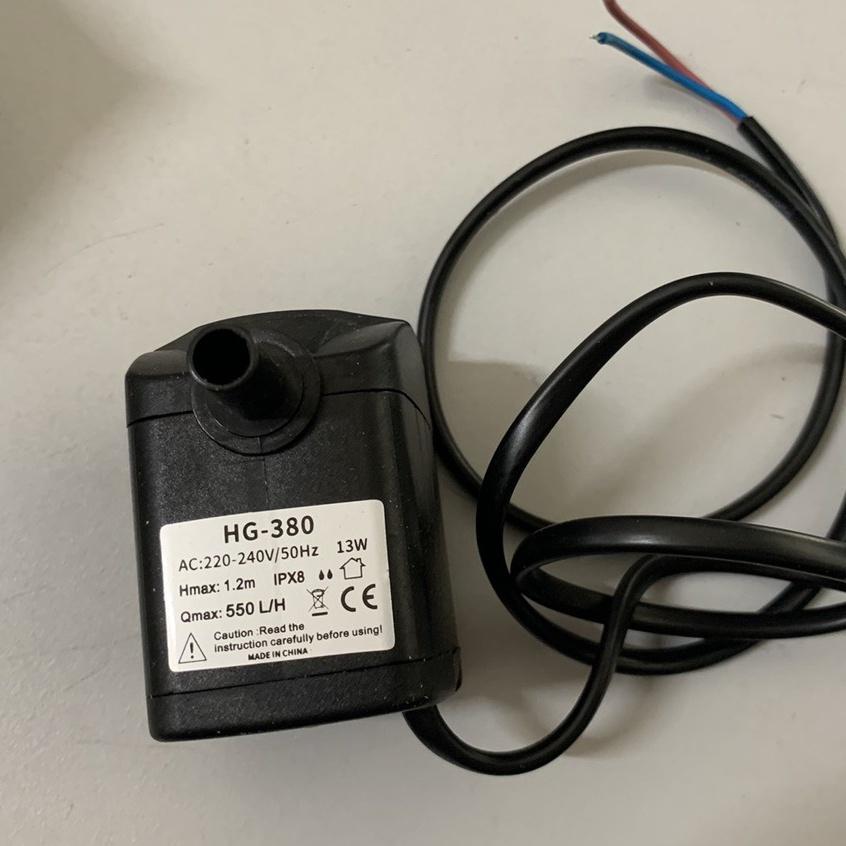 Bơm chìm mini 13w bơm bể cá hòn non bộ bơm nước quạt điều hòa