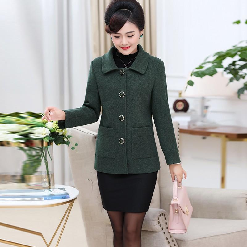 Áo Khoác Dạ Trung Niên Nữ Sang Trọng AD12 - Hàng Quảng Châu Cao Cấp