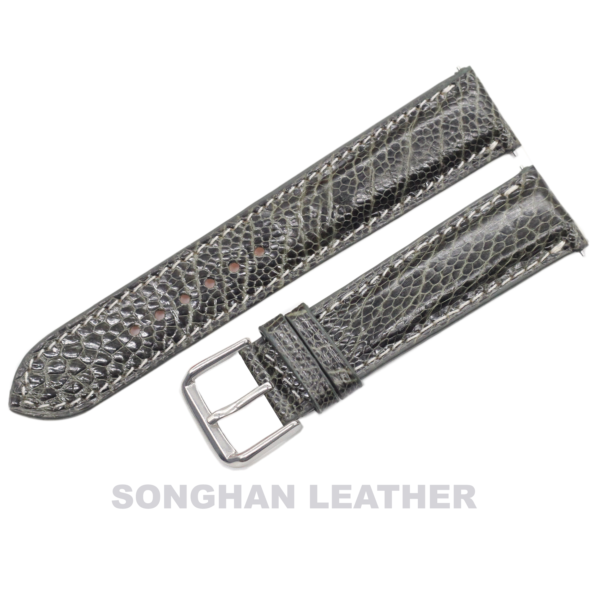 Dây Đồng Hồ.Dây Da Đà Điểu Gắn Chốt Thông Minh Kèm Khóa Kim Cao Cấp Chính Hãng Songhan Leather.Nhiều Size, Nhiều Màu.BẢO HÀNH 6 THÁNG