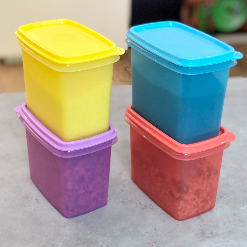 BỘ 4 HỘP GIA VỊ TUPPERWARE