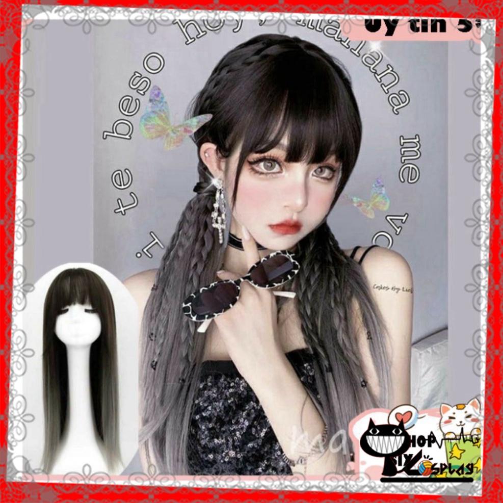 Wig/Tóc giả nguyên đầu cá tính Ombre xám trắng - teen/lolita/cosplay QS146