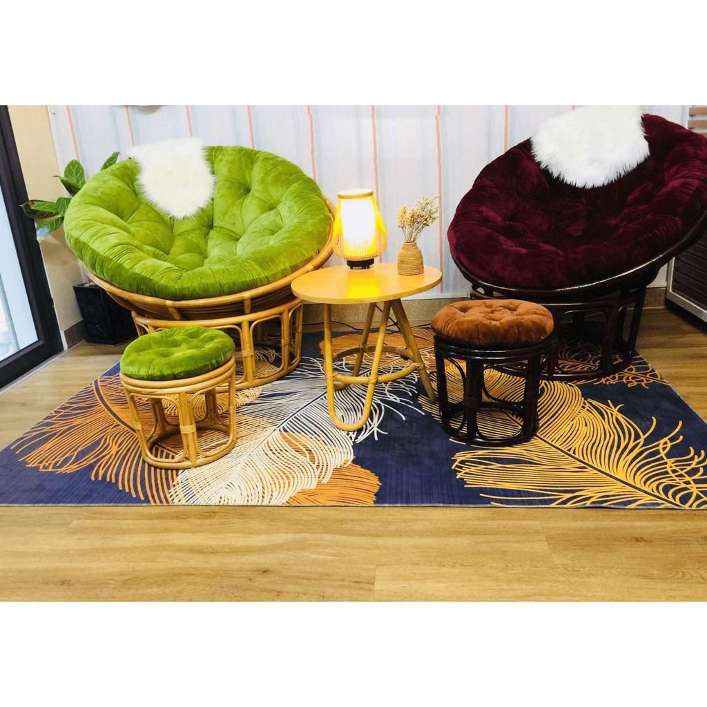 Ghế mây PAPASAN 1 mét 2 thư giãn đọc sách decor quán cafe