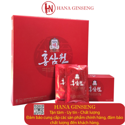 Nước hồng sâm Won Hàn Quốc hộp 30 gói - Sản phẩm sức khỏe cao cấp