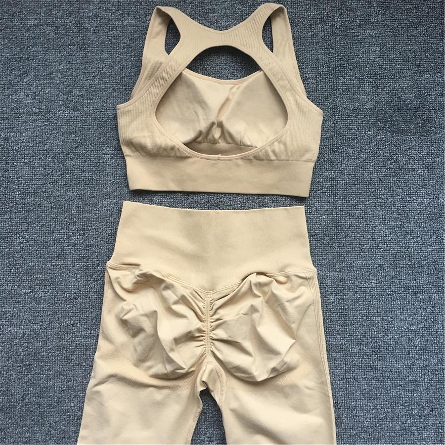 Phụ nữ tập hợp Yoga SEAMLESS SET Color: grey bra Size: S