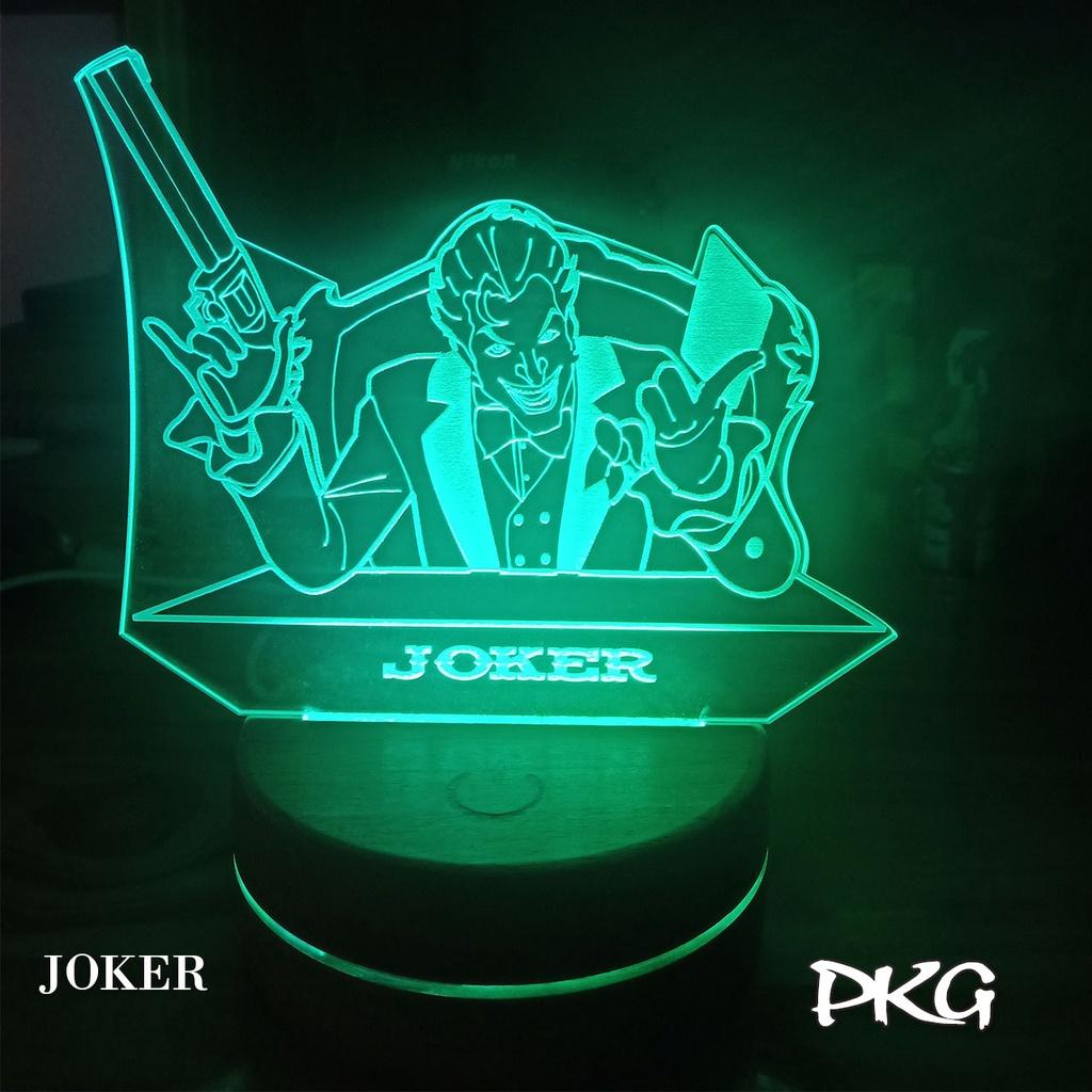 Đèn Ngủ Led 3D tướng JOKER Liên Quân Arena Of Valor cảm ứng có điều khiển từ xa nháy 16 màu 4 chế độ nháy