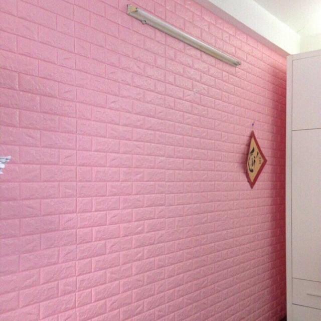 Xốp dán tường giả gạch 3D - Khổ lớn 70x77cm mẫu mới chống va đập bền hình ảnh đẹp