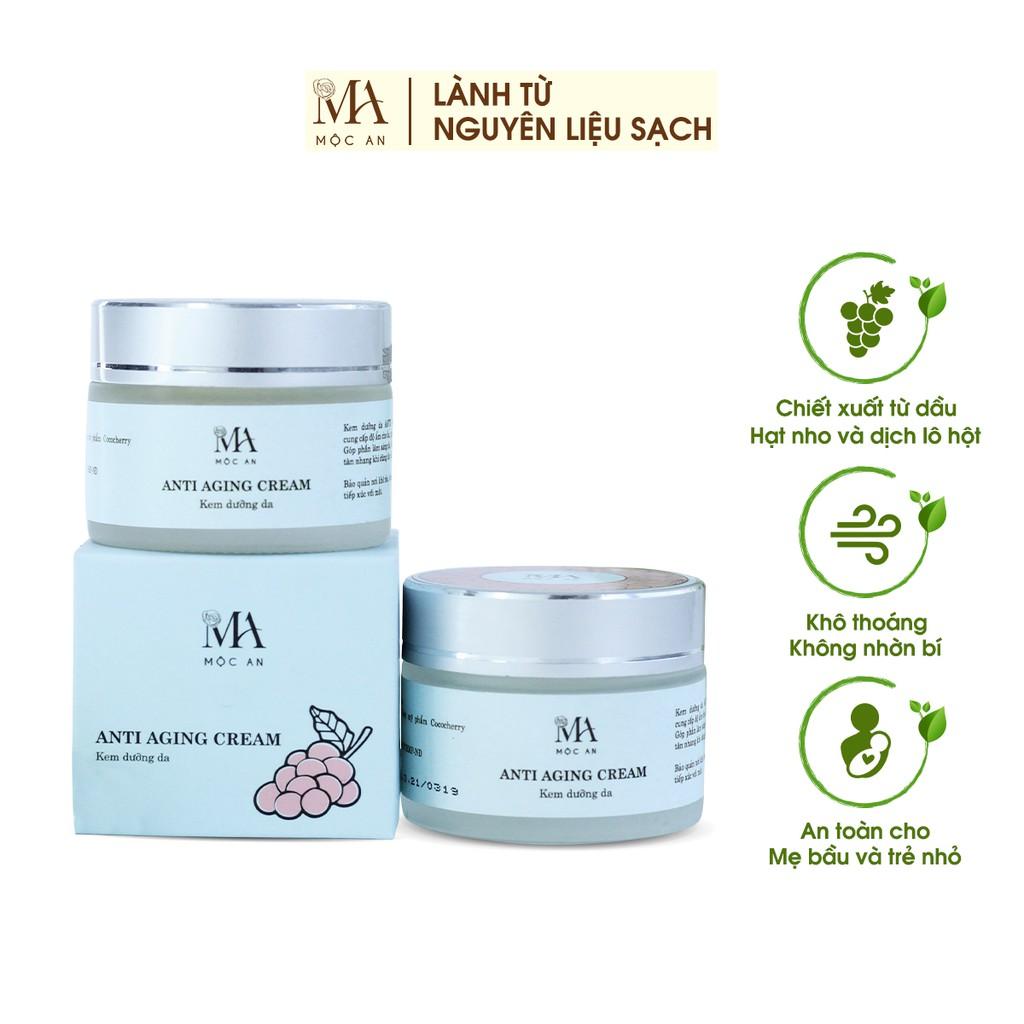 Kem Dưỡng Da Thiên Nhiên Mộc An Anti Aging Cream Giúp Cấp Nước, Tái Tạo Làn Da 50g