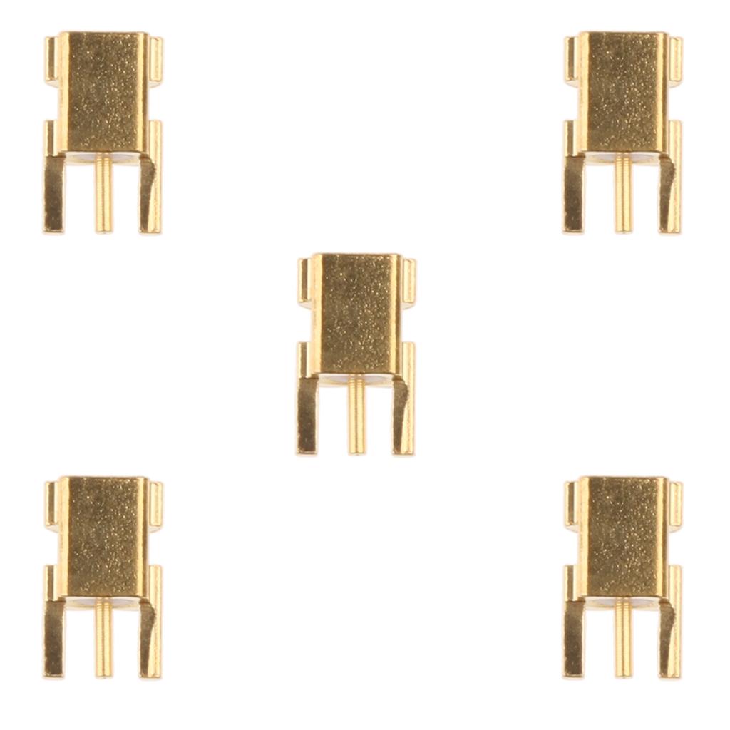 2xShure pure copper gold plated pin * 5 Female