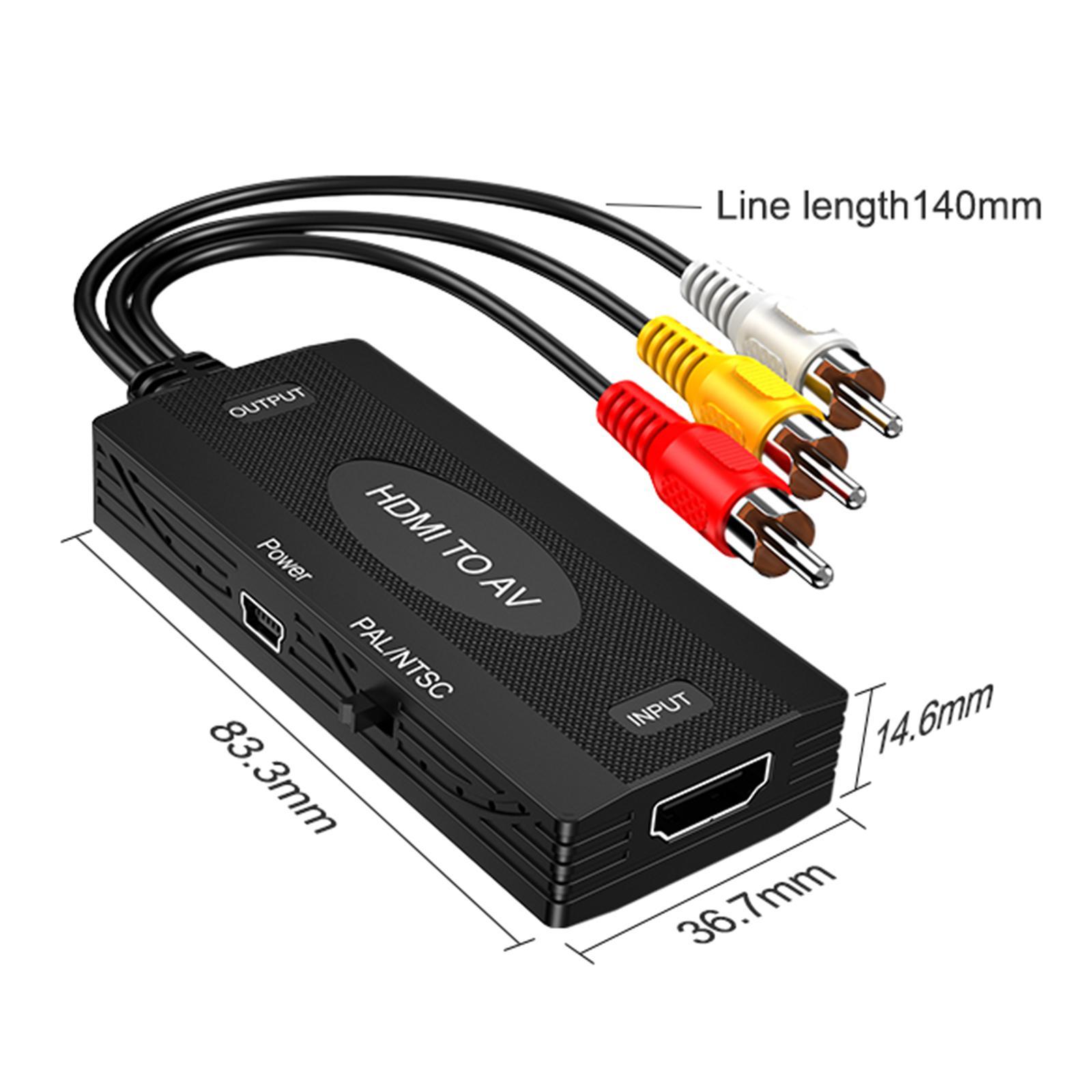 RCA to  /  to RCA Converter Cable AV Adapter for  Laptop Tool