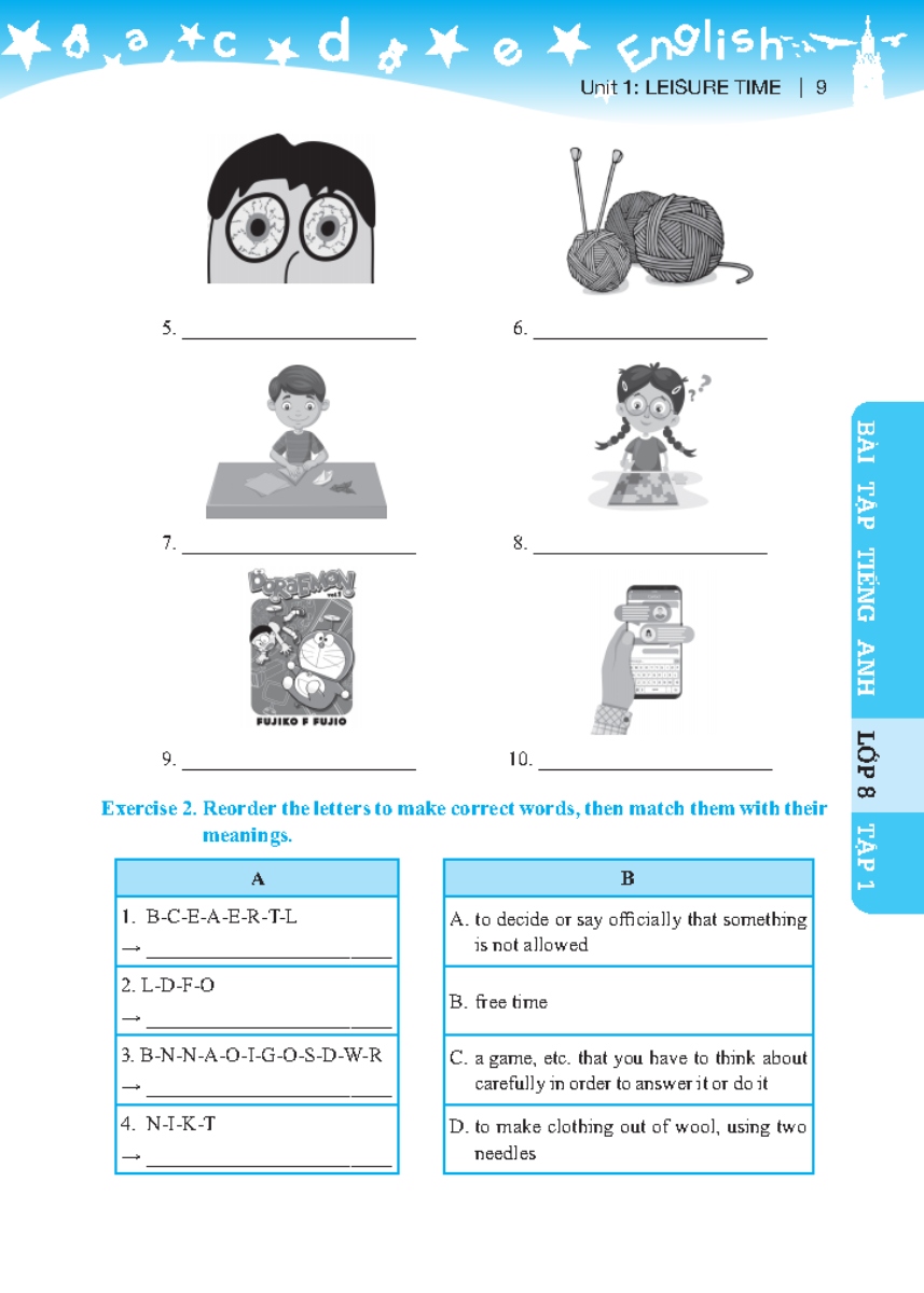 The Langmaster - Bài Tập Tiếng Anh Lớp 8 - Tập 1 (Có Đáp Án) - Global Success_MT