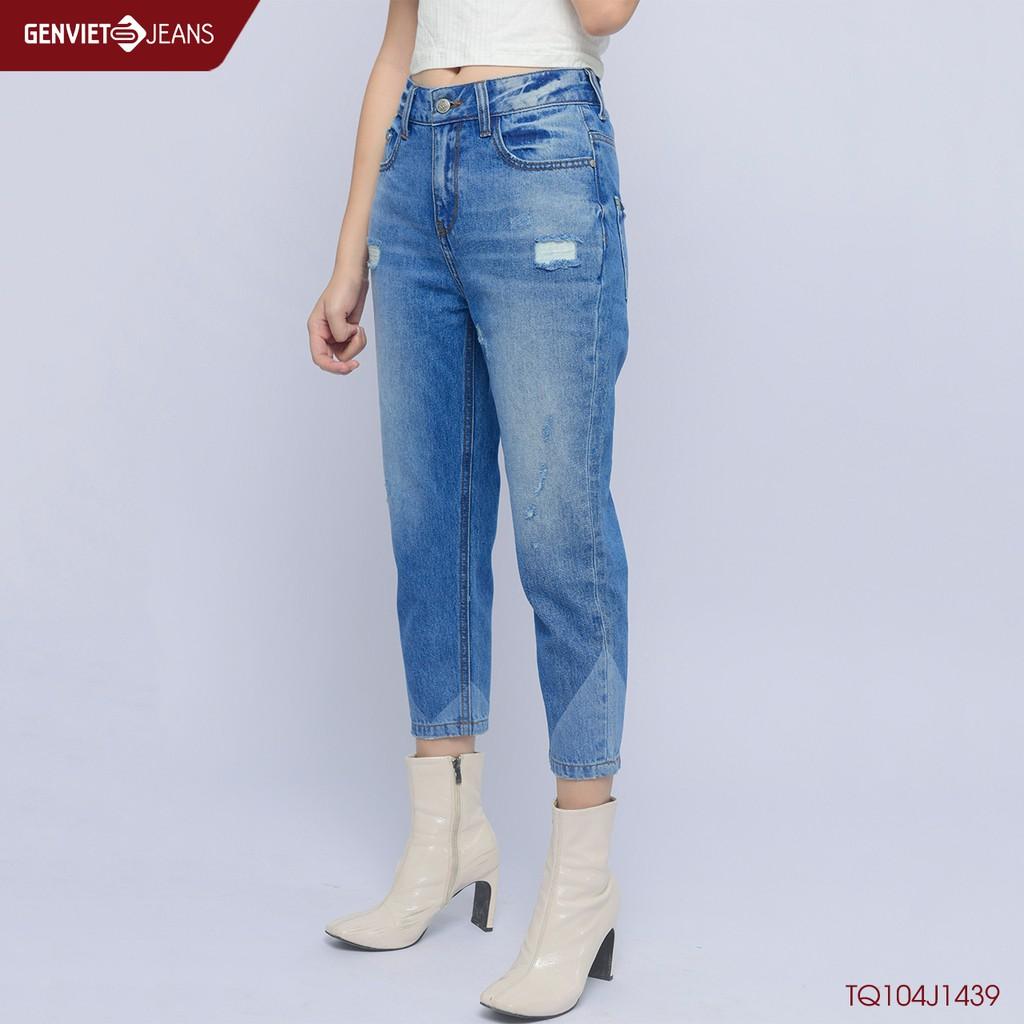 Quần dài jeans Nữ TQ104J1439 GENVIET JEANS