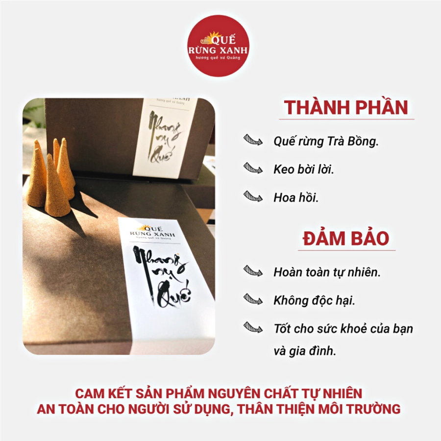 Nhang nụ Quế Rừng Xanh (Hộp 100 nụ)