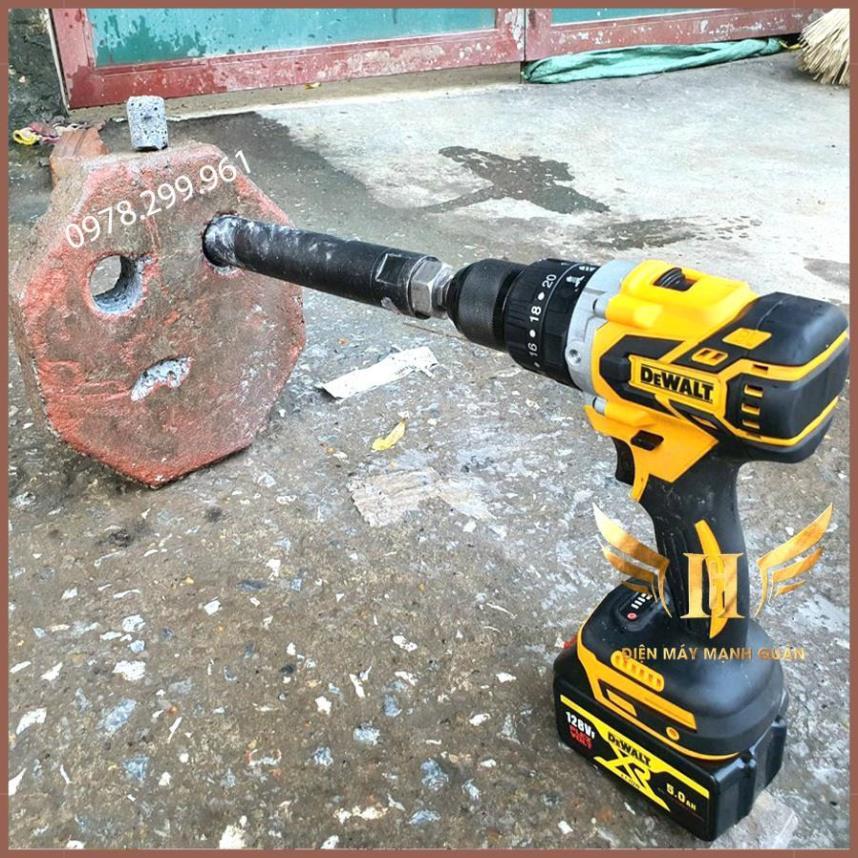 Máy Khoan Pin DeWaLT 118V, Máy Bắn Vít Động Cơ Không Chổi Than, 3 Chức Năng Có Búa, Tặng Bộ Phụ Kiện Như Hình