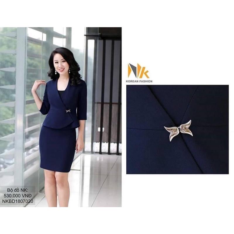 Set vest áo ki giả peplum cao cấp hàng NK sale sốc