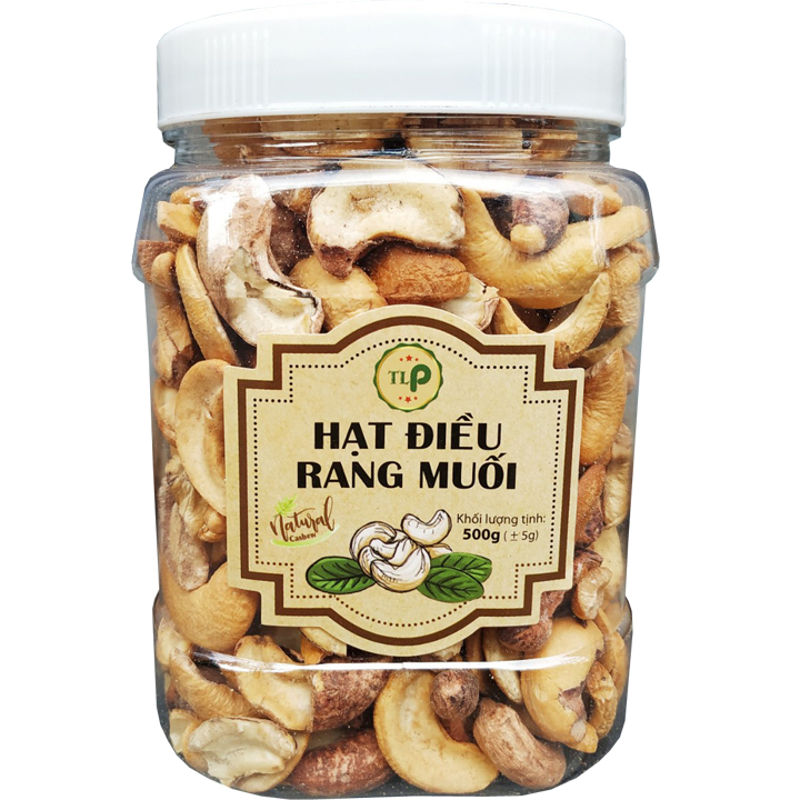 Combo 2 hũ: 500G ĐIỀU RANG MUỐI + 500G ĐIỀU RANG TỎI ỚT GIÒN NGON