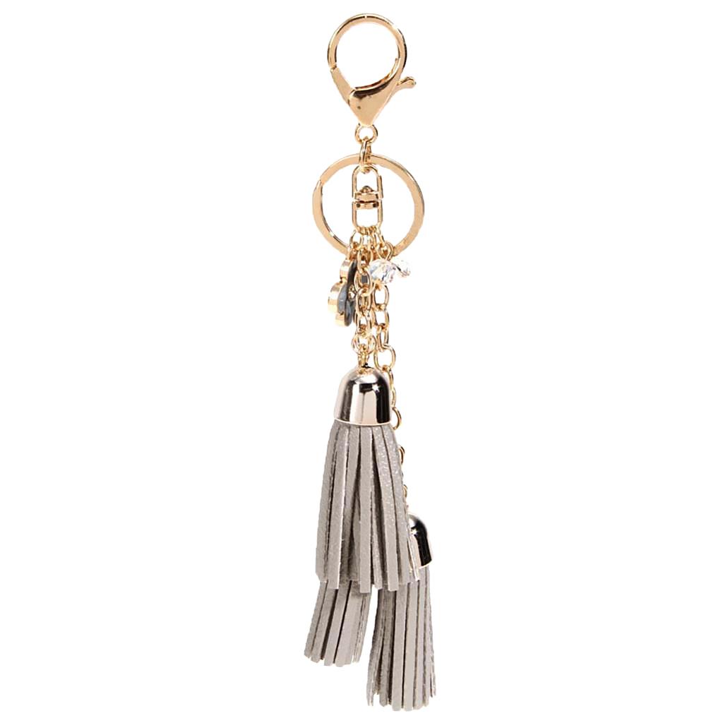 Women Girls Tassel Key Chain Car Key Ring Accessory Bag Decor Pendant