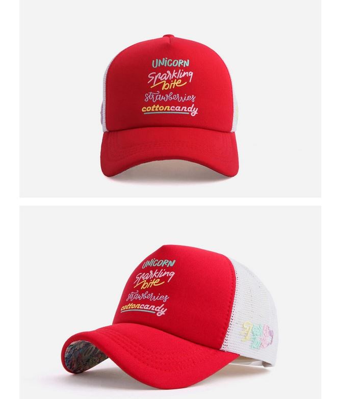 PREMI3R Mũ lưỡi trai  Nón lưới CC 5line meshcap red mũ lưỡi trai phong cách hàn quốc nón thương hiệu chính hãng