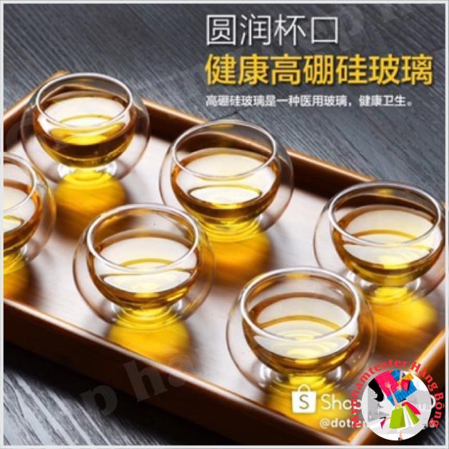 Set ấm chén thuỷ tinh chịu nhiệt