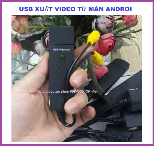Dây xuất outvideo cho màn android oto,USB VIDEO OUT Jack video out cho màn hình android.
