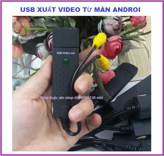 dây xuất outvideo cho màn android oto,USB VIDEO OUT Jack video out cho màn hình android.