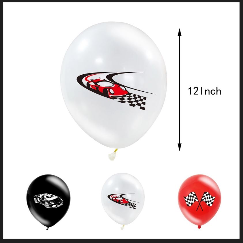 [HCM] Size đại Bóng kiếng trang trí sinh nhật thôi nôi chủ đề hoạt hình xe hơi, xe đua ô tô Lightning Mcqueen